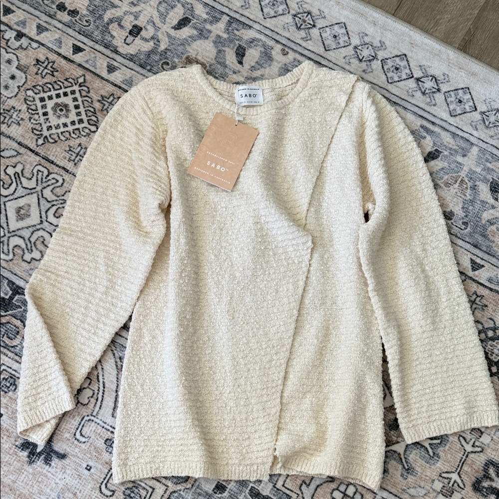 Sabo Cream Textured Sweater
